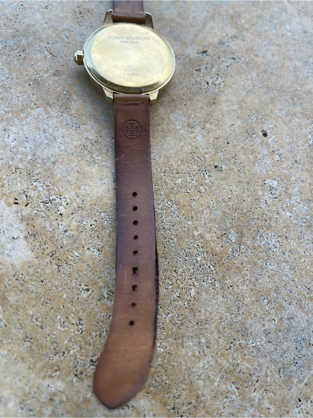 Tory Burch Brown Leather Strap Watch with Gold-Tone Case - Picture 8 of 9